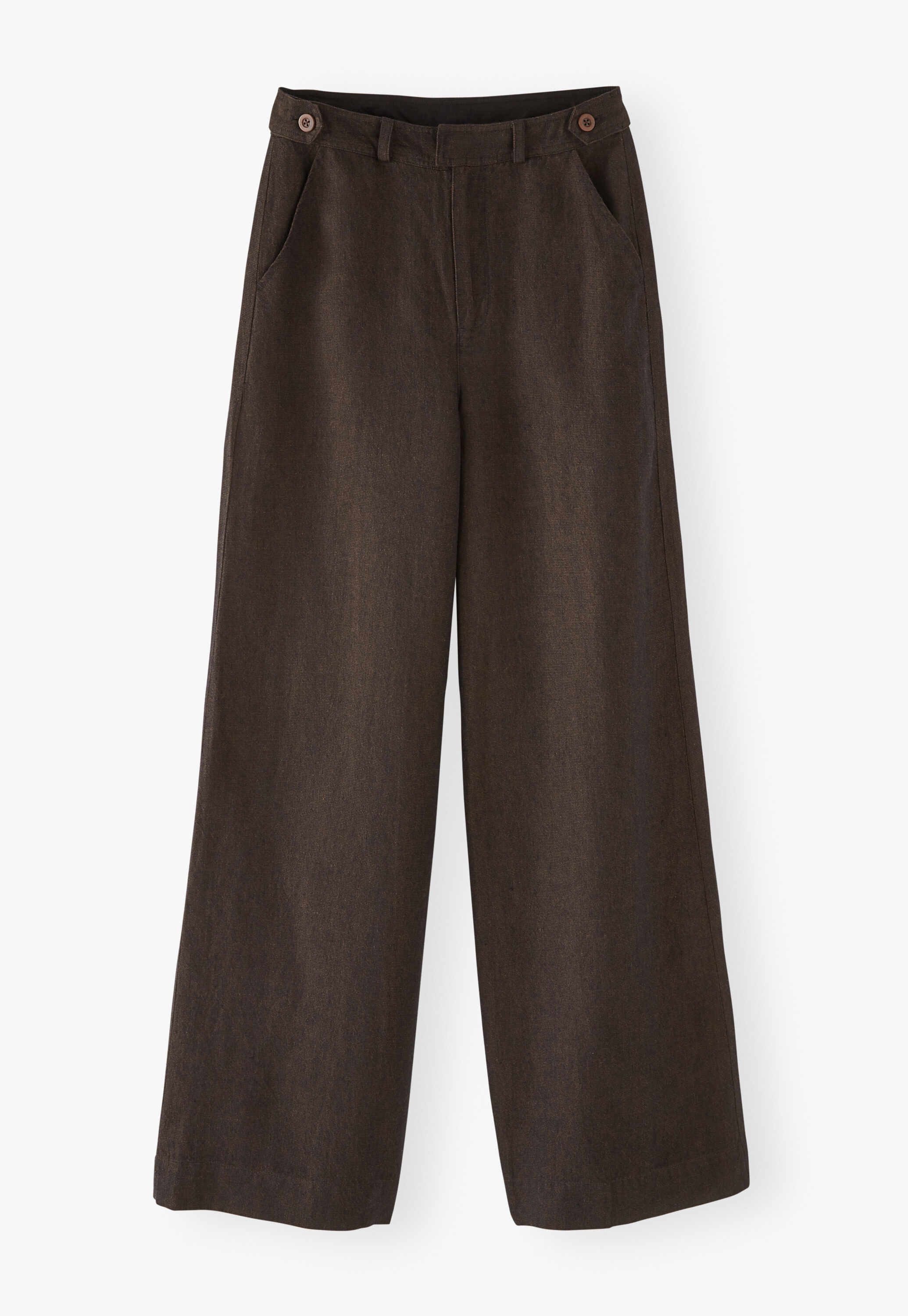 K&uuml;rzer geschnittene Hose mit weitem Bein