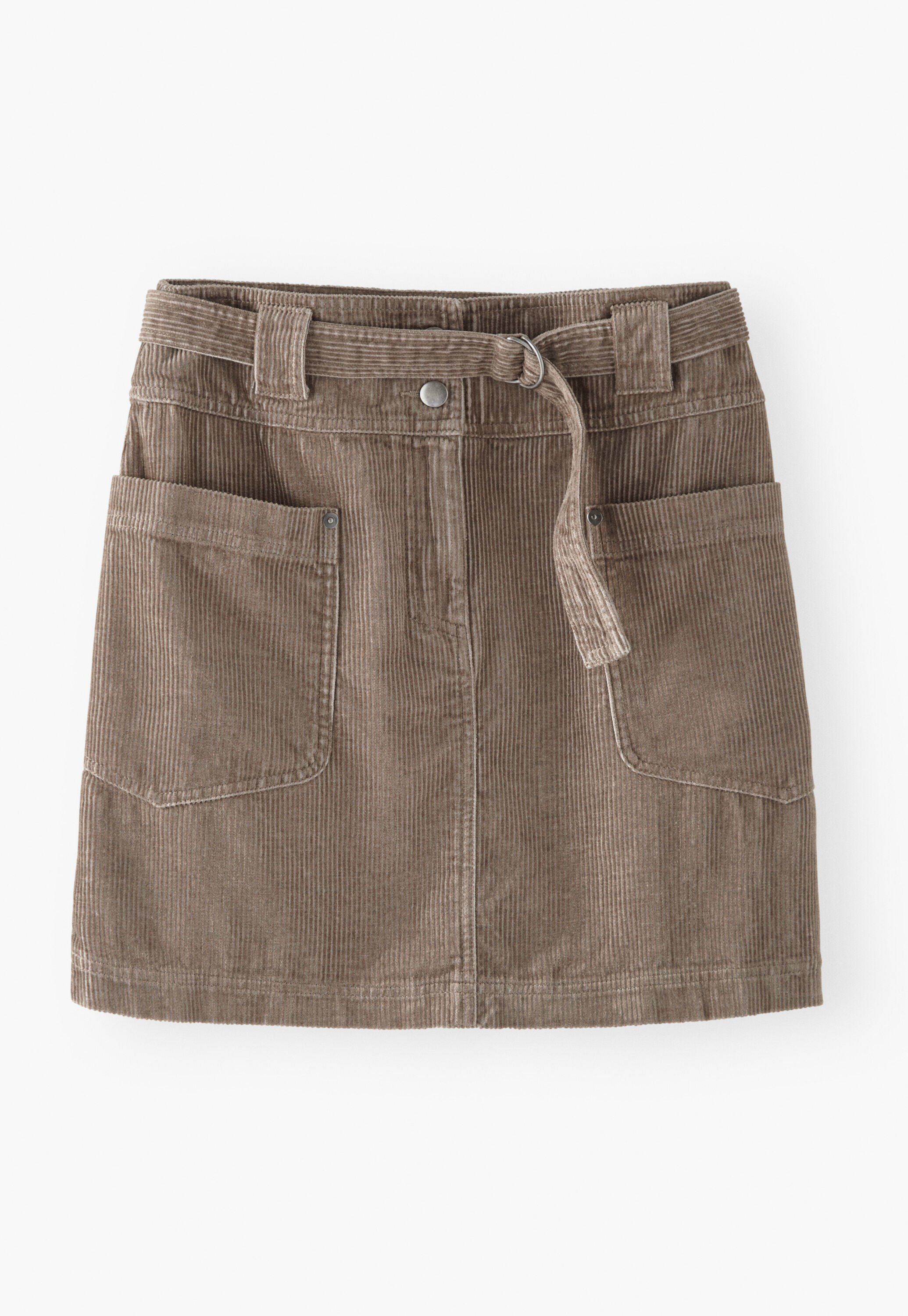 Kurzer Cordrock, Zartes Nerzbeige, large