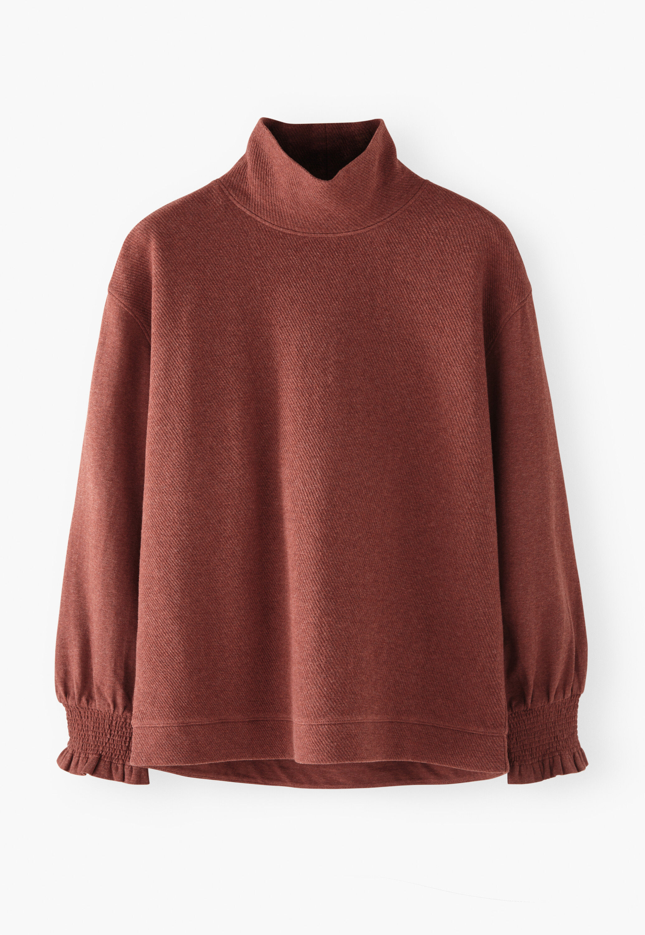 Sweatshirt mit hohem Kragen