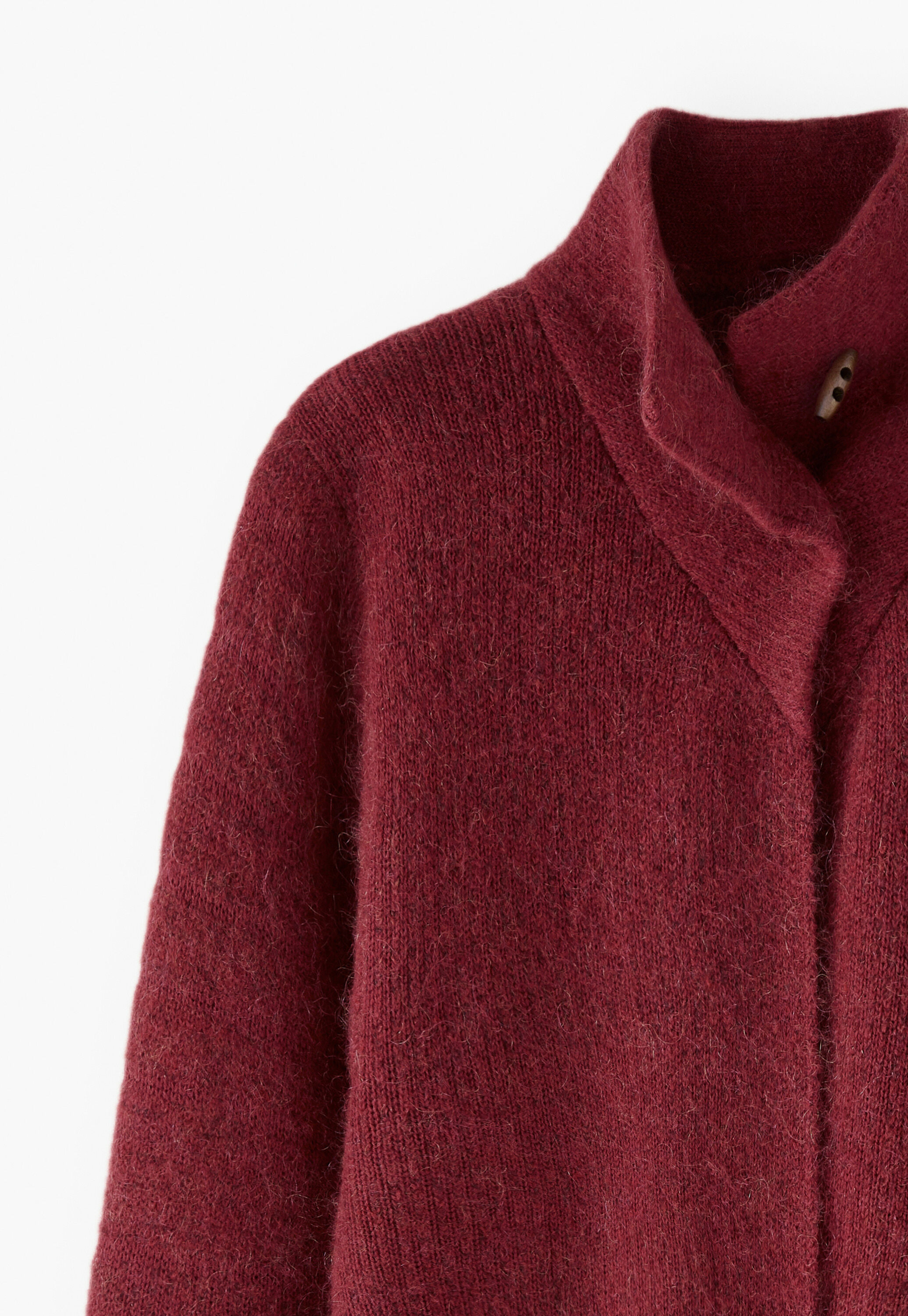 Strickjacke, Rubinrot, large