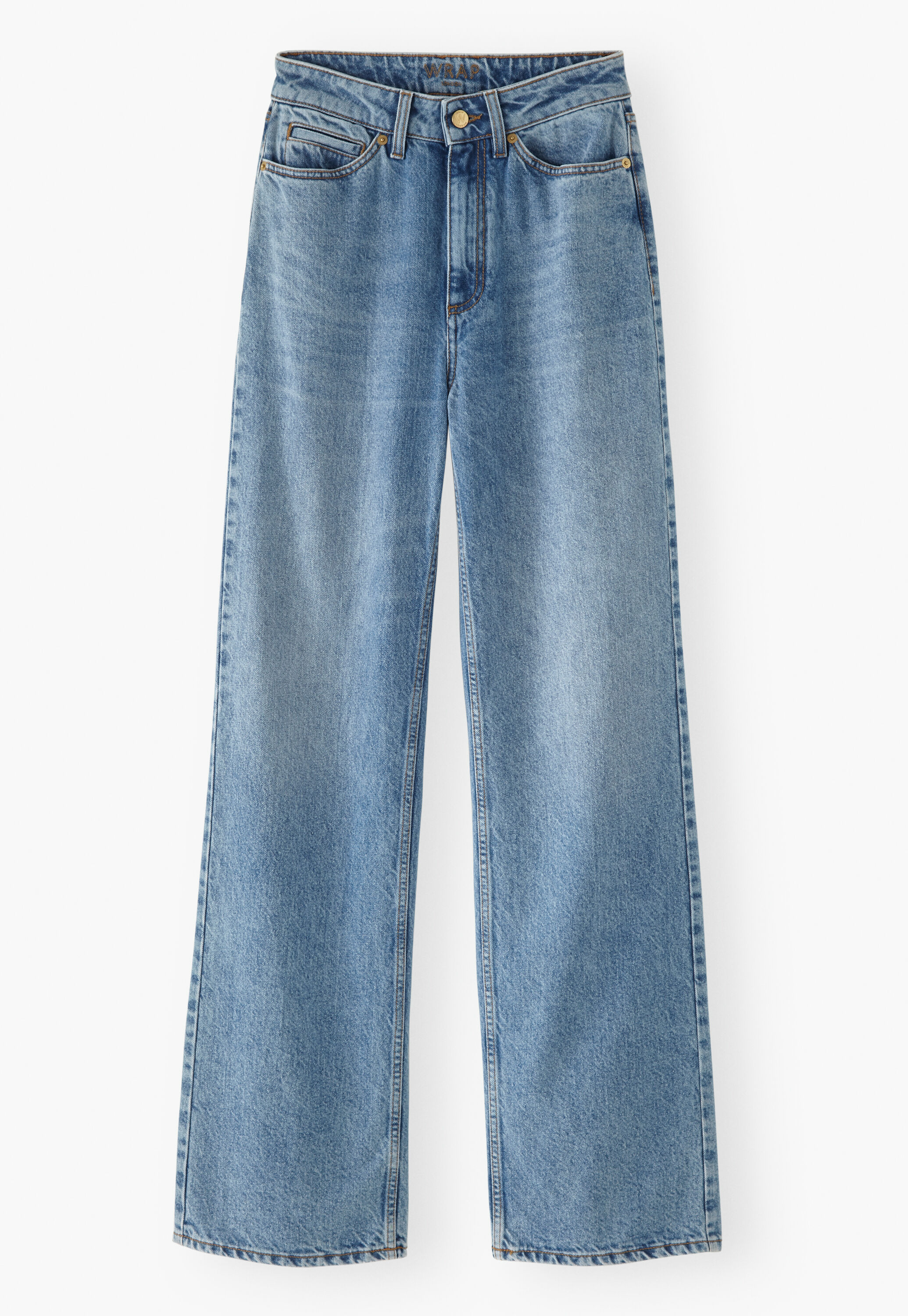 K&uuml;rzer geschnittene Hose mit weitem Bein