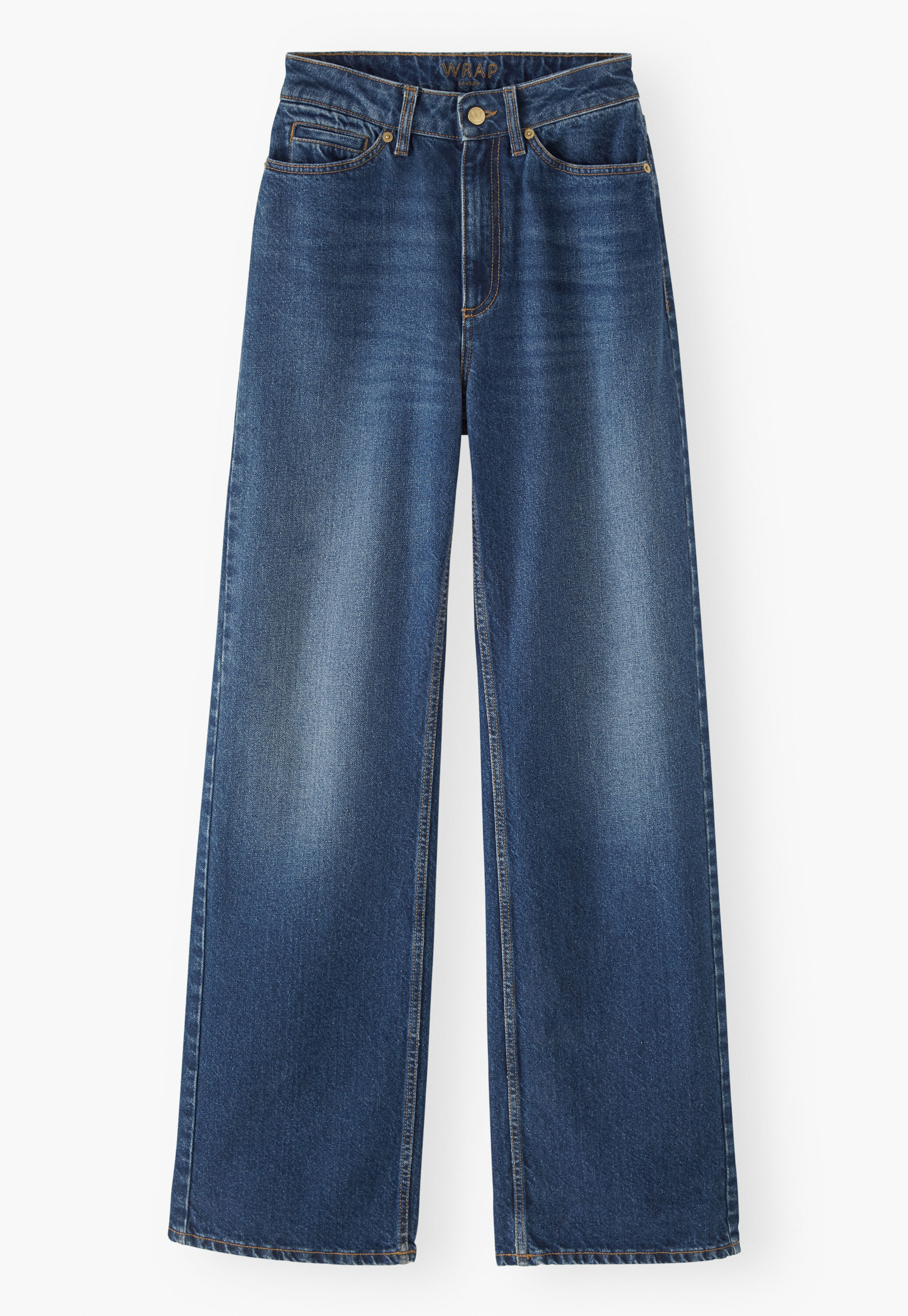 K&uuml;rzer geschnittene Hose mit weitem Bein