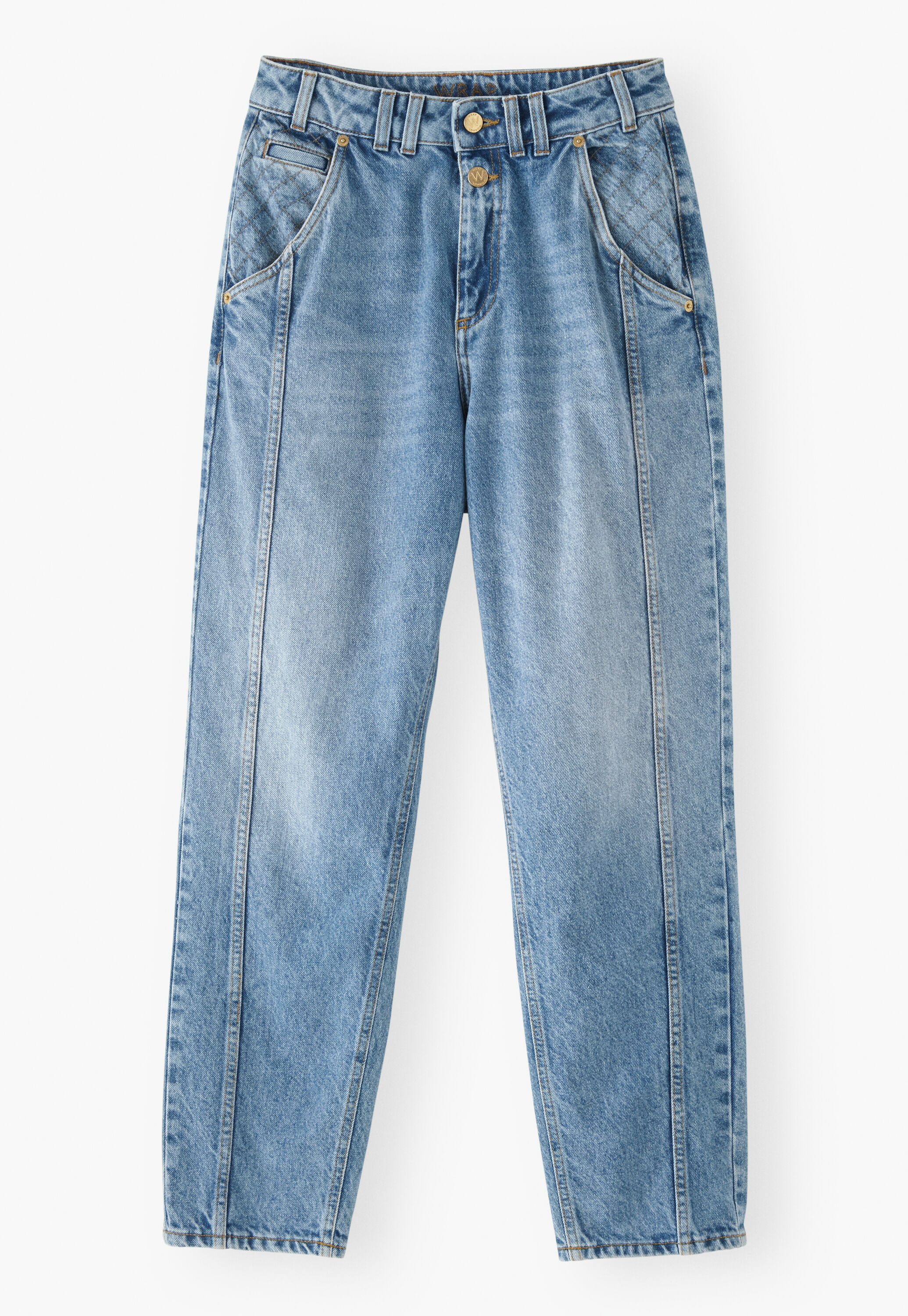 K&uuml;rzer geschnittene Hose mit weitem Bein