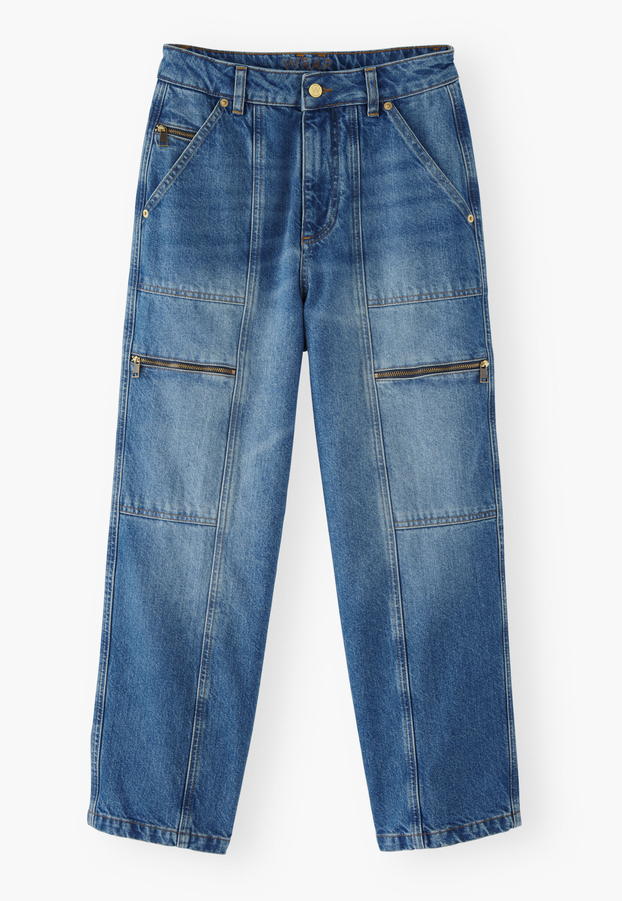 K&uuml;rzer geschnittene Hose mit weitem Bein
