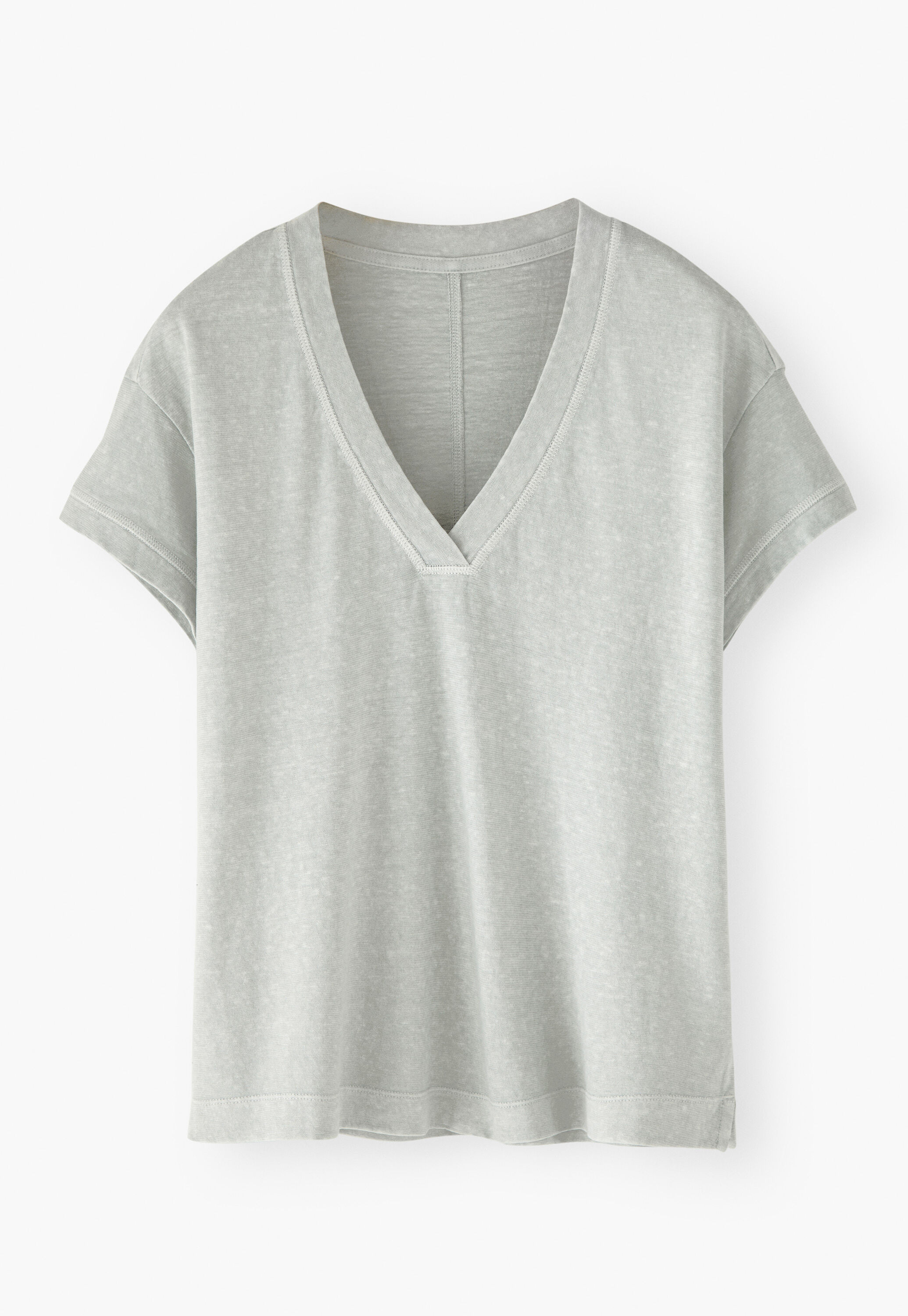 T-Shirt mit V-Ausschnitt
