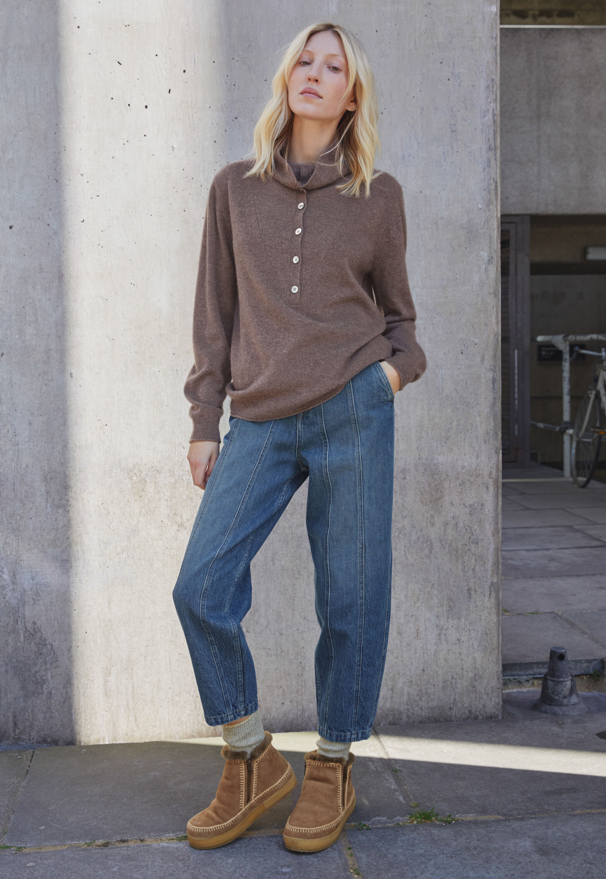 Jeans mit Ziern&auml;hten