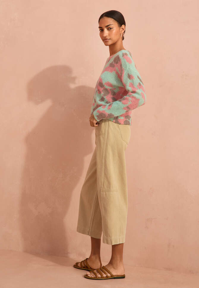K&uuml;rzere, farbige Jeans, Gewaschenes Sandbeige, completeTheLook