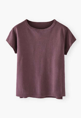 Jersey-T-Shirt, Aubergine, webstill