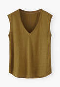 Tank-Top aus Jersey, Oliv-Khaki, webstill