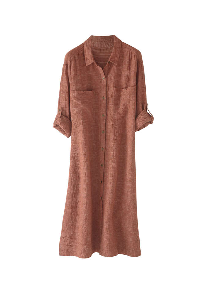 Hemdblusenkleid, Terracotta, completeTheLook
