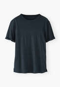 Jersey-T-Shirt, Petrolschwarz, webstill