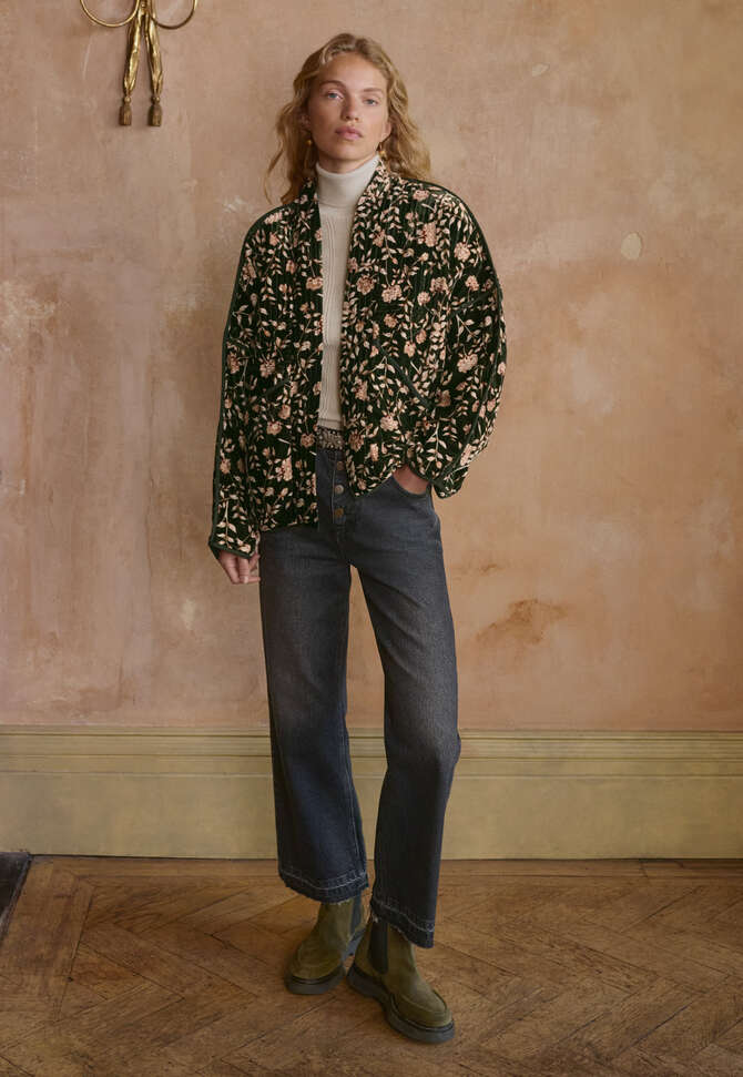 Kurze abgesteppte Jacke, Tanne, completeTheLook