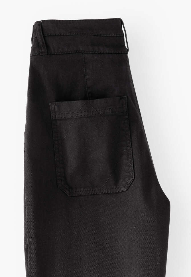 Schlaghose, Gewaschenes Schwarz, completeTheLook