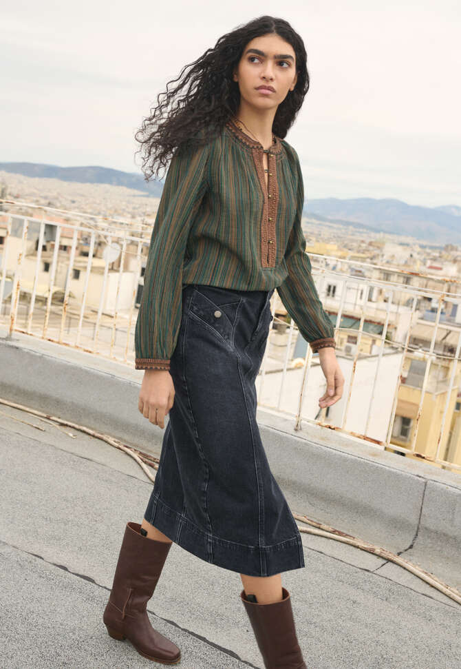 Denim-Rock, Schwarz, completeTheLook