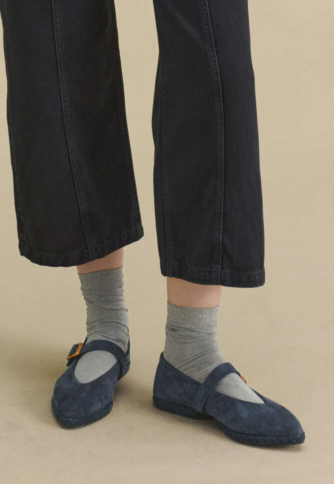 Schimmernde Socken, Silber, completeTheLook