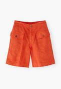 Safari-Shorts, Zinnoberorange, webstill