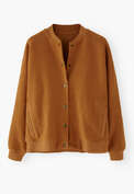 Jersey-Jacke, Ingwer, webstill