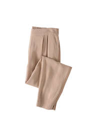 Schmal zulaufende Hose mit Streifen an den Seiten, Pink Taupe, webstill