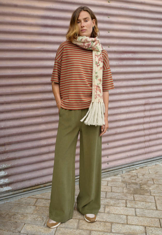 Lockere Hose, Dunkles Khaki, completeTheLook