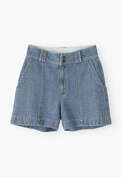 Streifen-Shorts, Helle Waschung, webstill