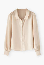 Bluse mit Ziern&auml;hten, Perle, webstill