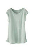 Langes T-Shirt, Enteneiblau, webstill