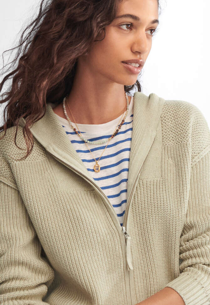 Strick-Hoodie, Zartes Salbei, completeTheLook