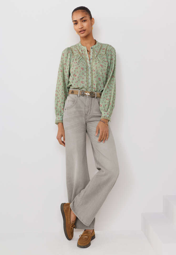 Jeans mit geradem Bein, Grau, completeTheLook