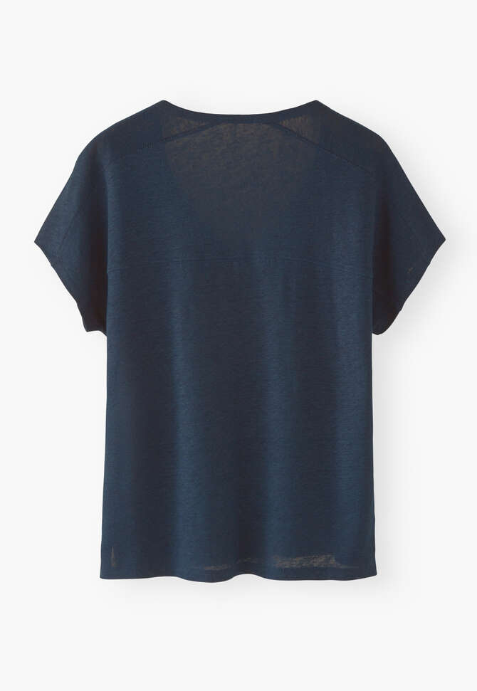 V-Ausschnitt-T-Shirt, Tinte, completeTheLook