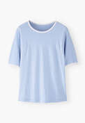 Jersey-T-Shirt, Glockenblume, webstill