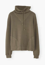 Sweatshirt mit Trichterkragen, Nerzbraun, webstill