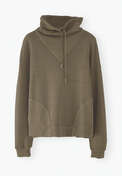 Sweatshirt mit Trichterkragen, Nerzbraun, webstill