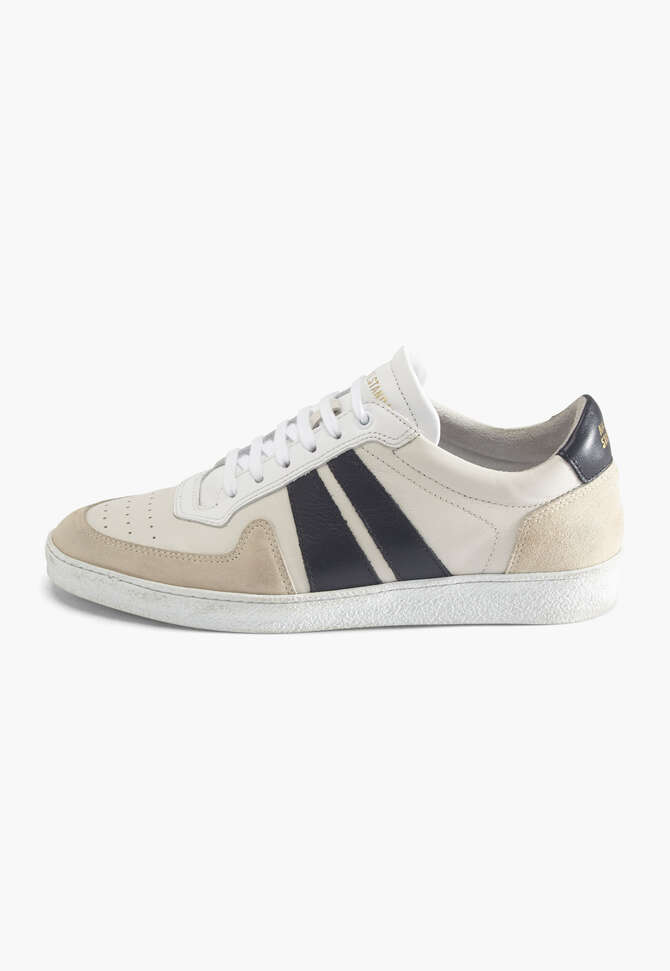 Schn&uuml;r-Sneaker, Ecru/Schwarz, completeTheLook
