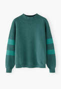 Raglanpullover, Dunkles Aquamarin, webstill