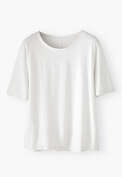 Kastiges T-Shirt, Wei&szlig;, webstill