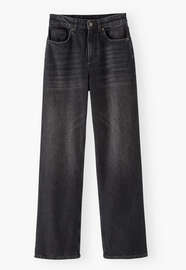 Boyfriend Jeans, Schwarz, webstill