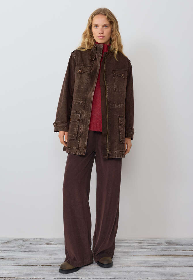 Pullover mit hohem Kragen, Flammenrot, completeTheLook