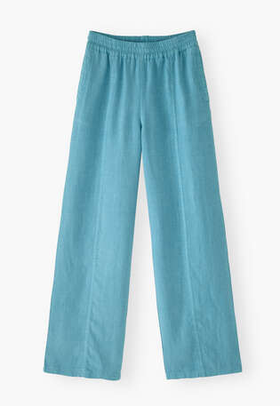 Entspannte Hose, Cerulean, webstill