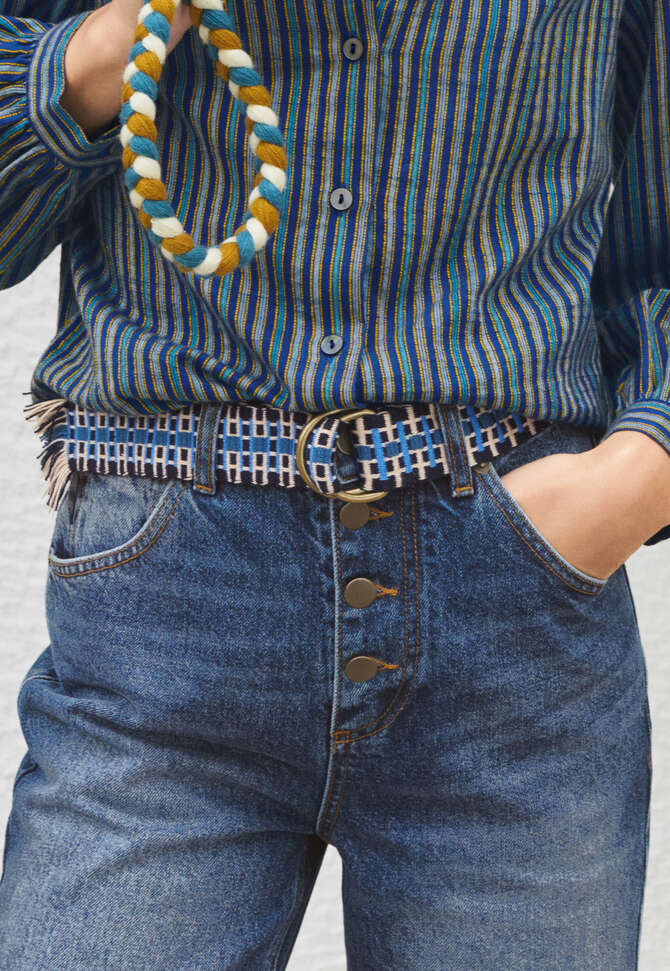 Gewebter G&uuml;rtel, Denim/Azur, completeTheLook