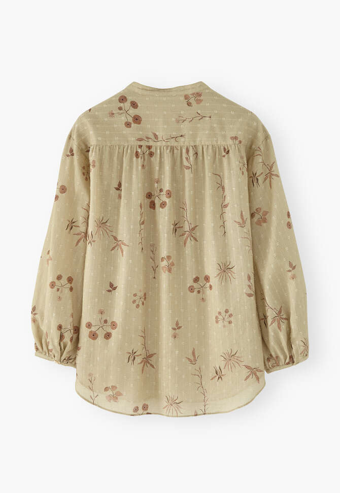 Bedrucktes Boyfriend-Hemd, Pekan/Sandbeige, completeTheLook