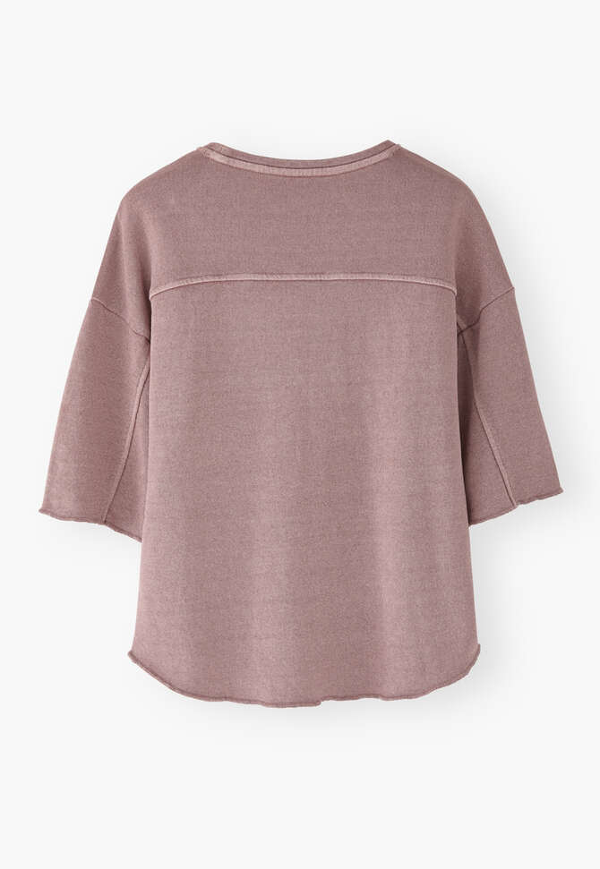 Loopback-T-Shirt, Helles Mauve, completeTheLook