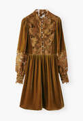 Samtkleid, Goldener Honig, webstill