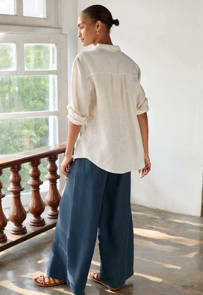 Entspannte Bluse, Ecru, completeTheLook