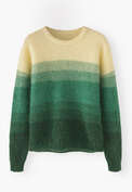 Pullover mit Ombr&eacute;-Streifen, Smaragd, webstill