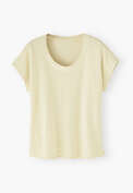 Ripp-T-Shirt, Ecru, webstill