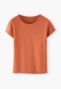 Jersey-T-Shirt, Flammendes Orange, webstill