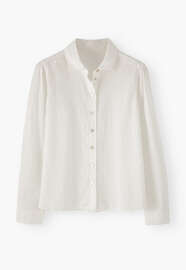 Broderie-Bluse, Wei&szlig;, webstill