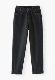 Mom Jeans, Schwarz, webstill