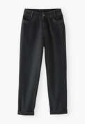 Mom Jeans, Schwarz, webstill