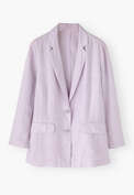 Entspannter Blazer, Zartes Lavendel, webstill
